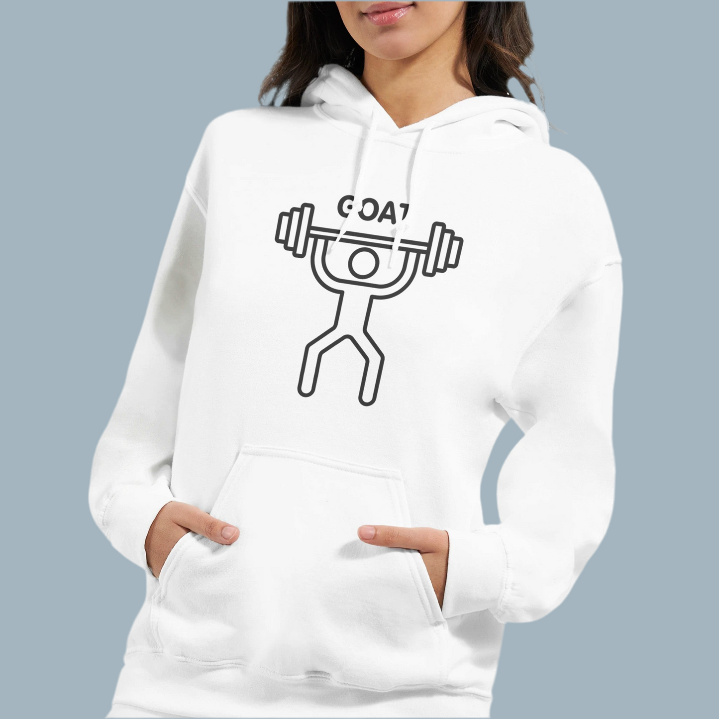 Sudadera-con-capucha-clásica/Classic-Unisex-Pullover-Hoodie-Color-Blanco