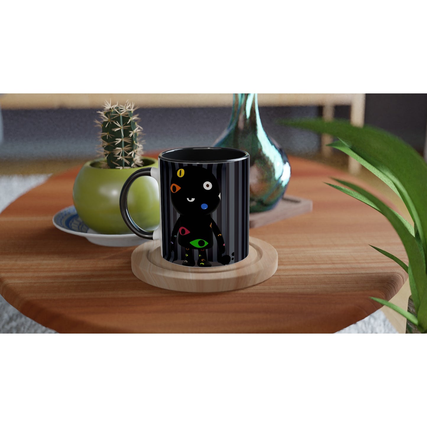 Taza de café de cerámica blanca personalizadas 6