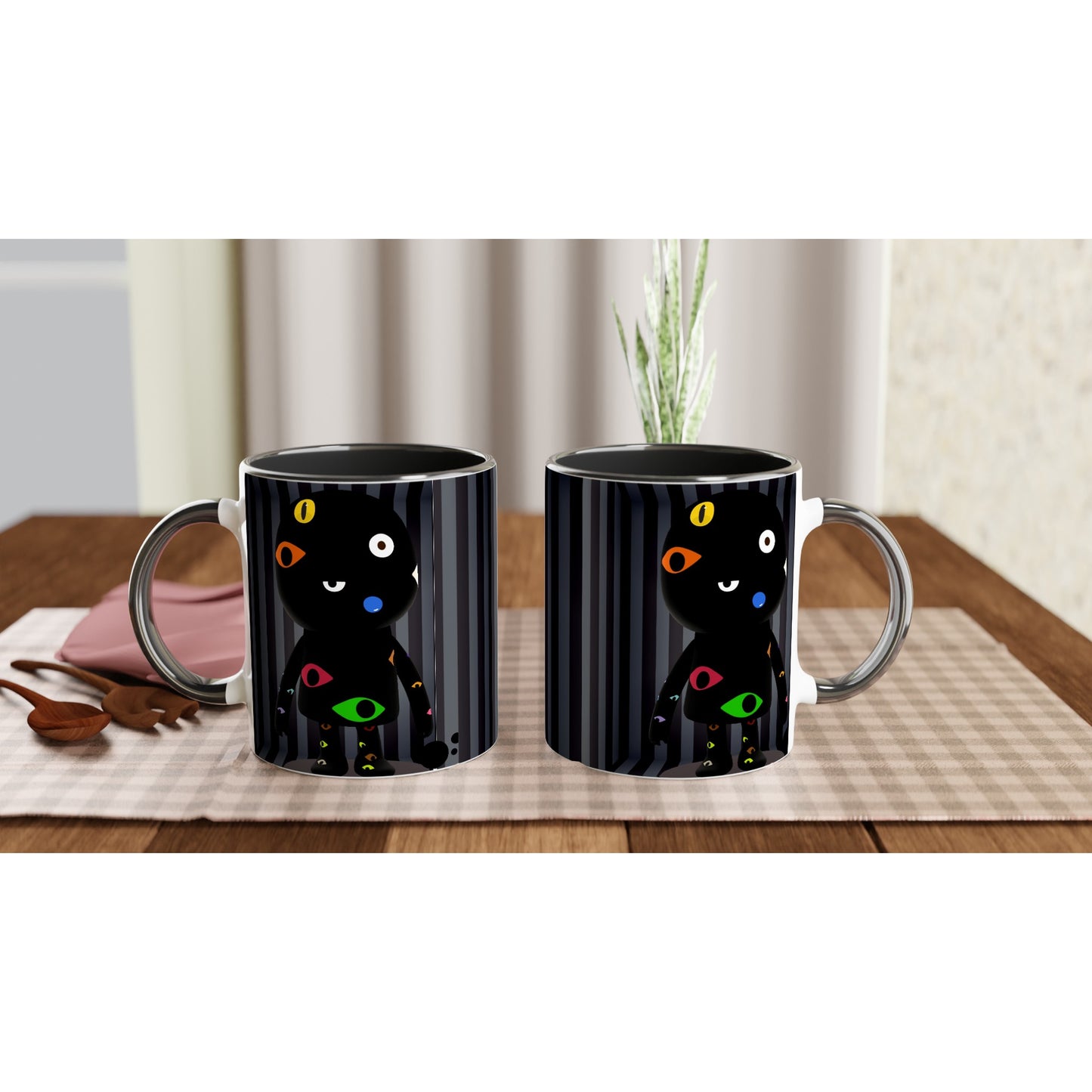 Taza de café de cerámica blanca personalizadas 3
