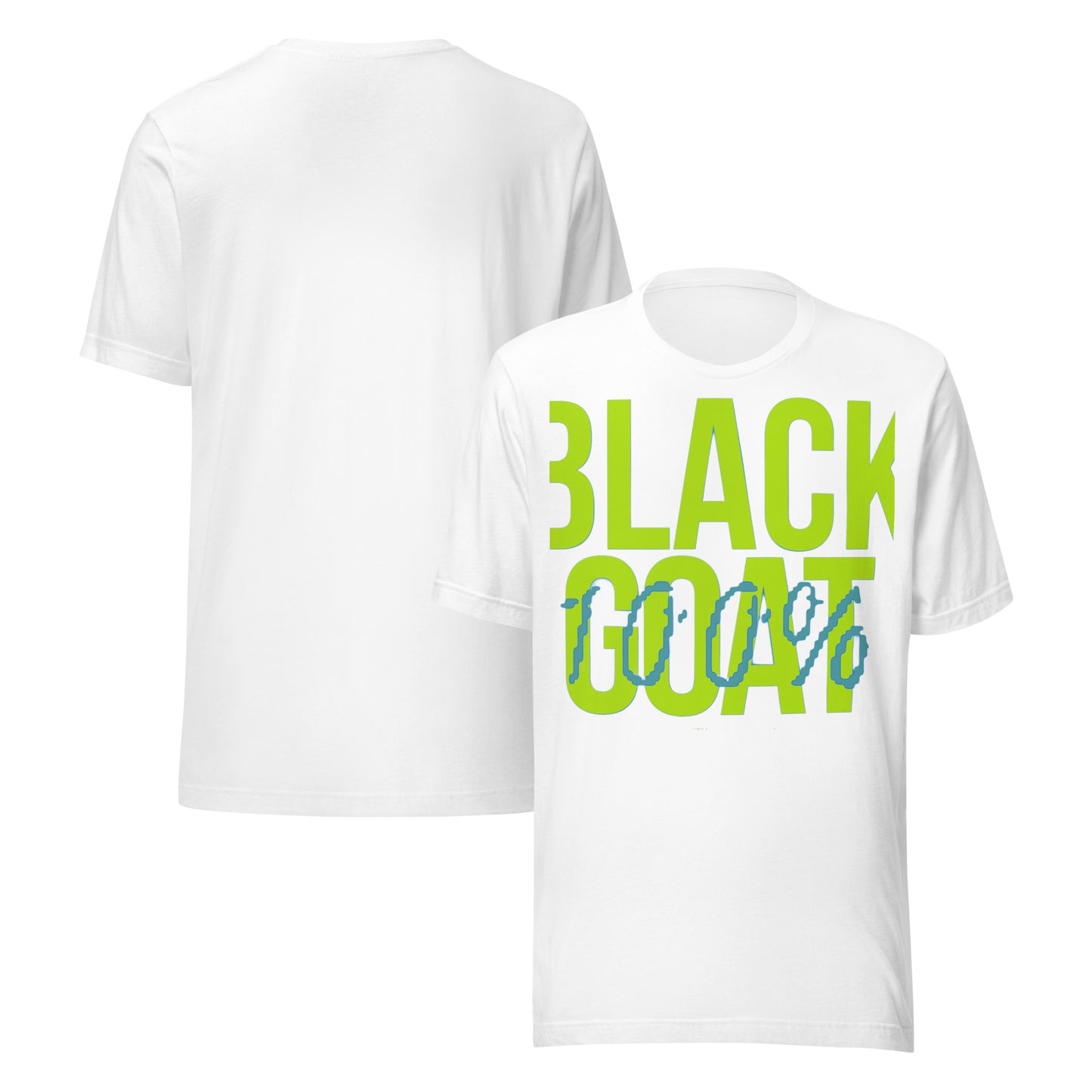 Modelo vistiendo la Camiseta Black Goat, un diseño audaz en algodón suave, ideal para un look casual y moderno.