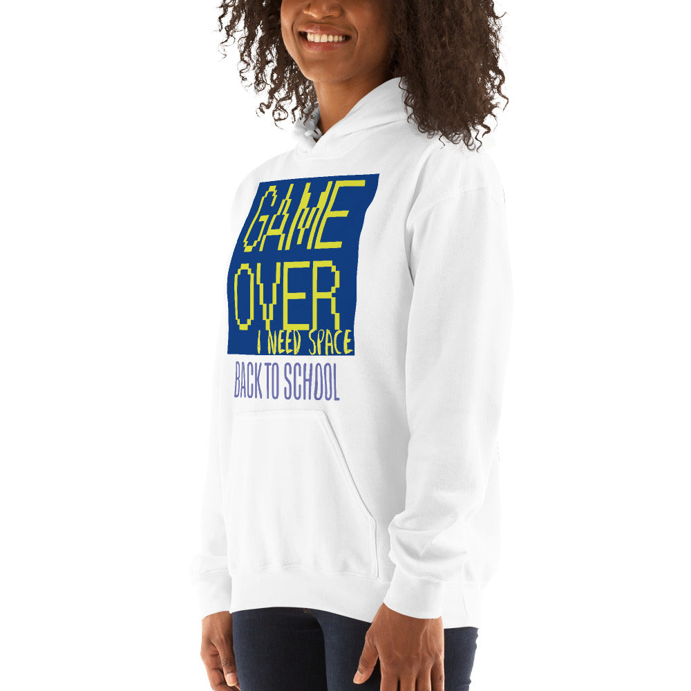 Sudadera con capucha unisex | The Goat | Zhomax | game over | color | blanco