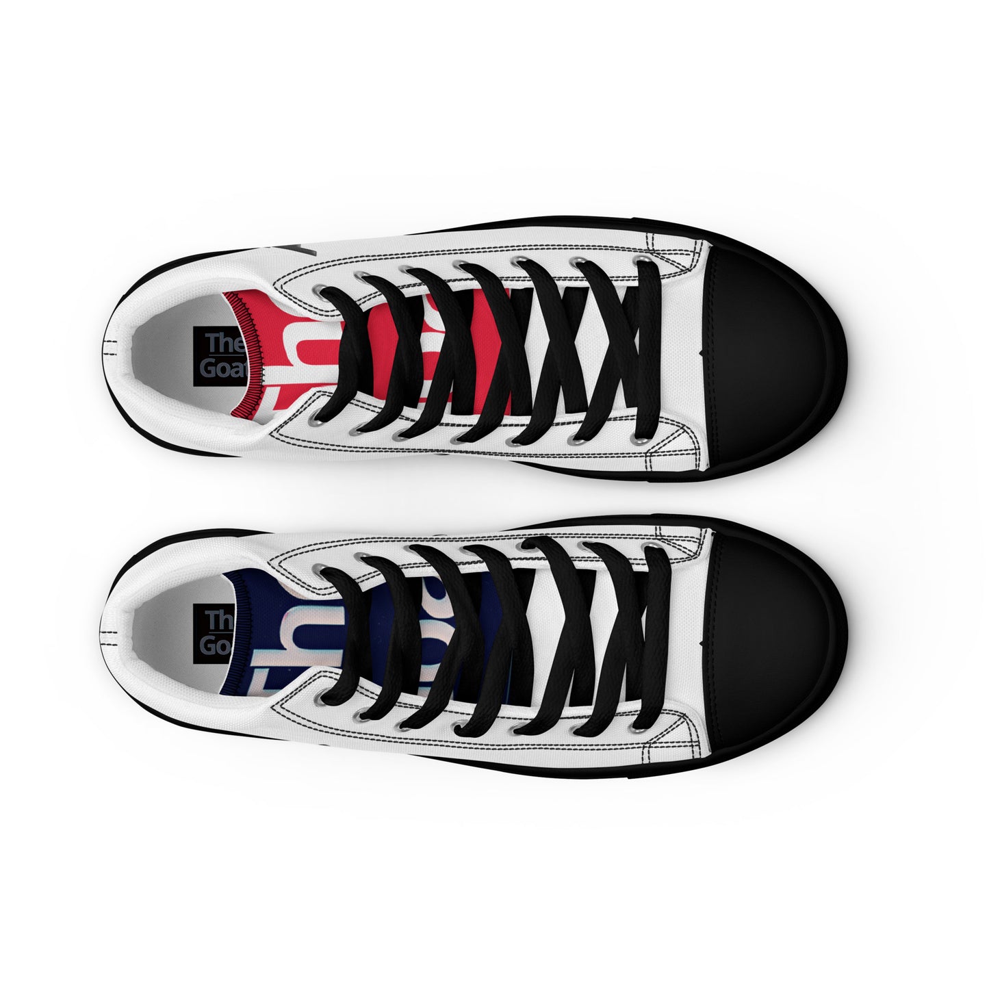 Zapatillas THE GOAT de lona para Hombre en Blanco y Negro