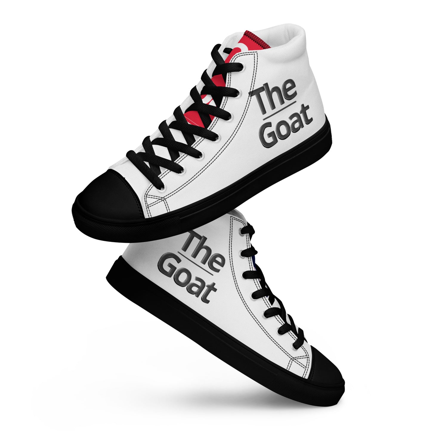 Zapatillas THE GOAT de lona para Hombre en Blanco y Negro