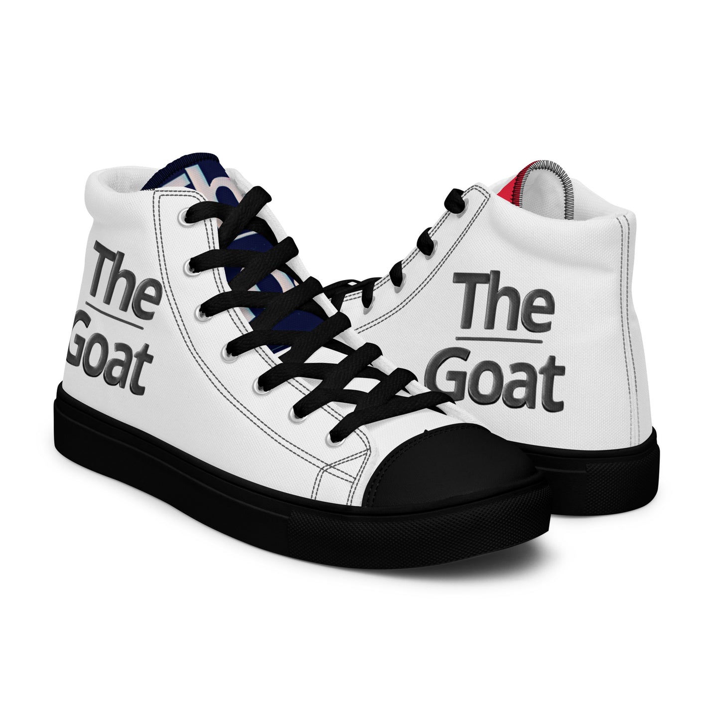 Zapatillas THE GOAT de lona para Hombre en Blanco y Negro