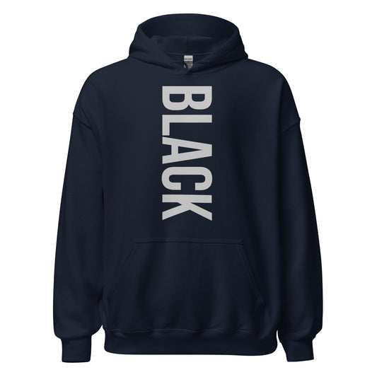 alt="Sudadera negra BLACK con capucha unisex – Estilo urbano y casual | Zhomax"