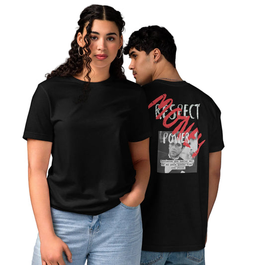 Camiseta Money Graffiti ZHOMAX, vista delantera y trasera en negro