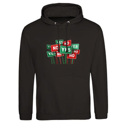 Sudadera Hoodie Premium Chocolate - Unisex de Alto Gramaje con Diseño 'Si o No'