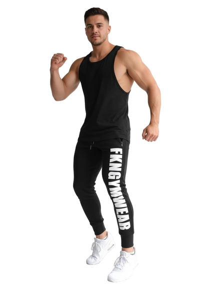 Pantalones deportivos con cordón para hombre