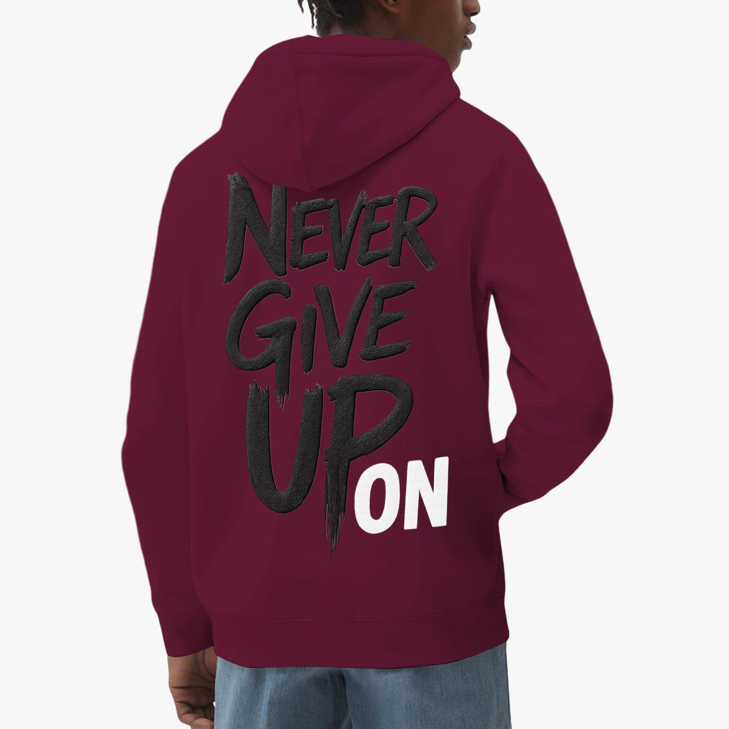 Sudadera oversize que rompe moldes. Diseño audaz con corte generoso que prioriza tu libertad sin sacrificar estilo. Tela resistente y versátil para cualquier momento. Unisex, https://zhomax.com/products/sudadera-unisex-never-give-oversize-hoodies-zhomax?variant=56757319926142