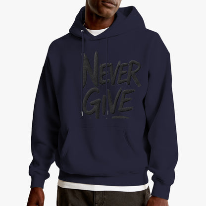 Sudadera oversize que rompe moldes. Diseño audaz con corte generoso que prioriza tu libertad sin sacrificar estilo. Tela resistente y versátil para cualquier momento. Unisex, https://zhomax.com/products/sudadera-unisex-never-give-oversize-hoodies-zhomax?variant=56757319926142