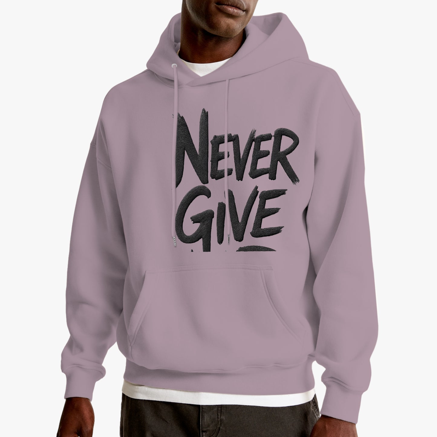 Sudadera oversize que rompe moldes. Diseño audaz con corte generoso que prioriza tu libertad sin sacrificar estilo. Tela resistente y versátil para cualquier momento. Unisex, https://zhomax.com/products/sudadera-unisex-never-give-oversize-hoodies-zhomax?variant=56757319926142