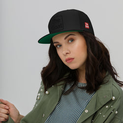 Gorra Negra GOAT de visera plana, estilo urbano