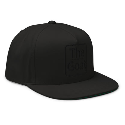 Gorra Negra GOAT de visera plana TheGoatZhomax