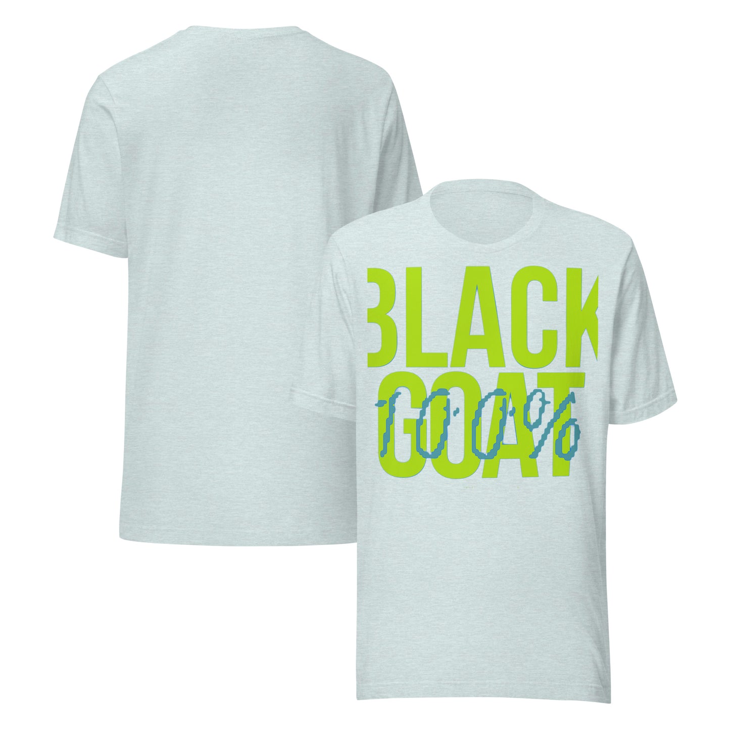 Modelo vistiendo la Camiseta Black Goat, un diseño audaz en algodón suave, ideal para un look casual y moderno.