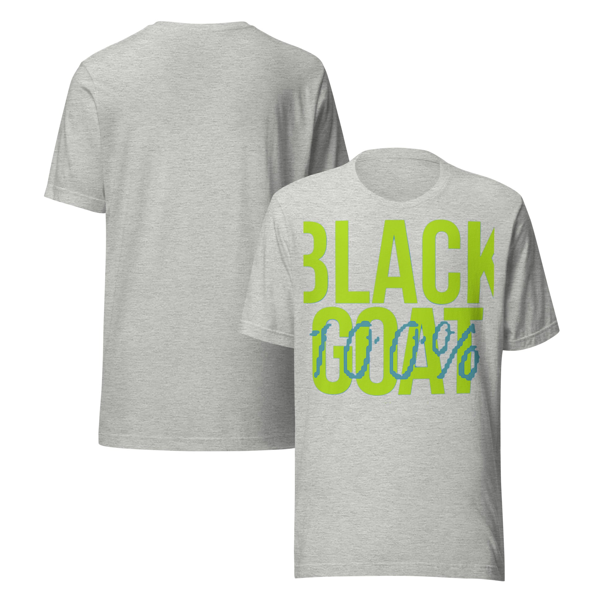 Modelo vistiendo la Camiseta Black Goat, un diseño audaz en algodón suave, ideal para un look casual y moderno.