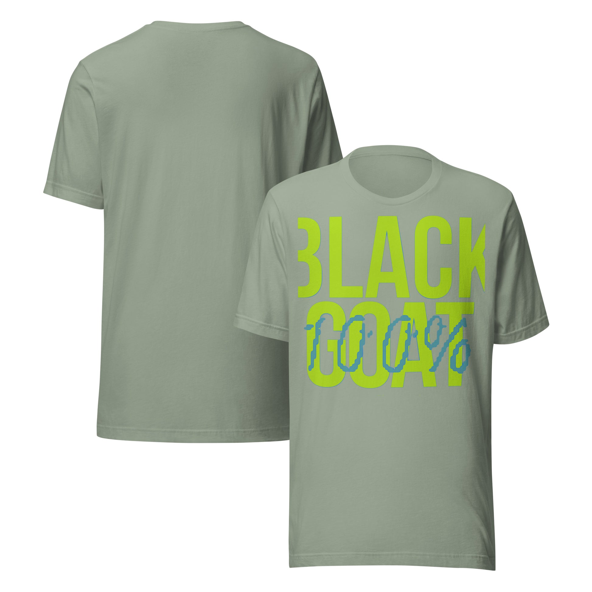 Modelo vistiendo la Camiseta Black Goat, un diseño audaz en algodón suave, ideal para un look casual y moderno.