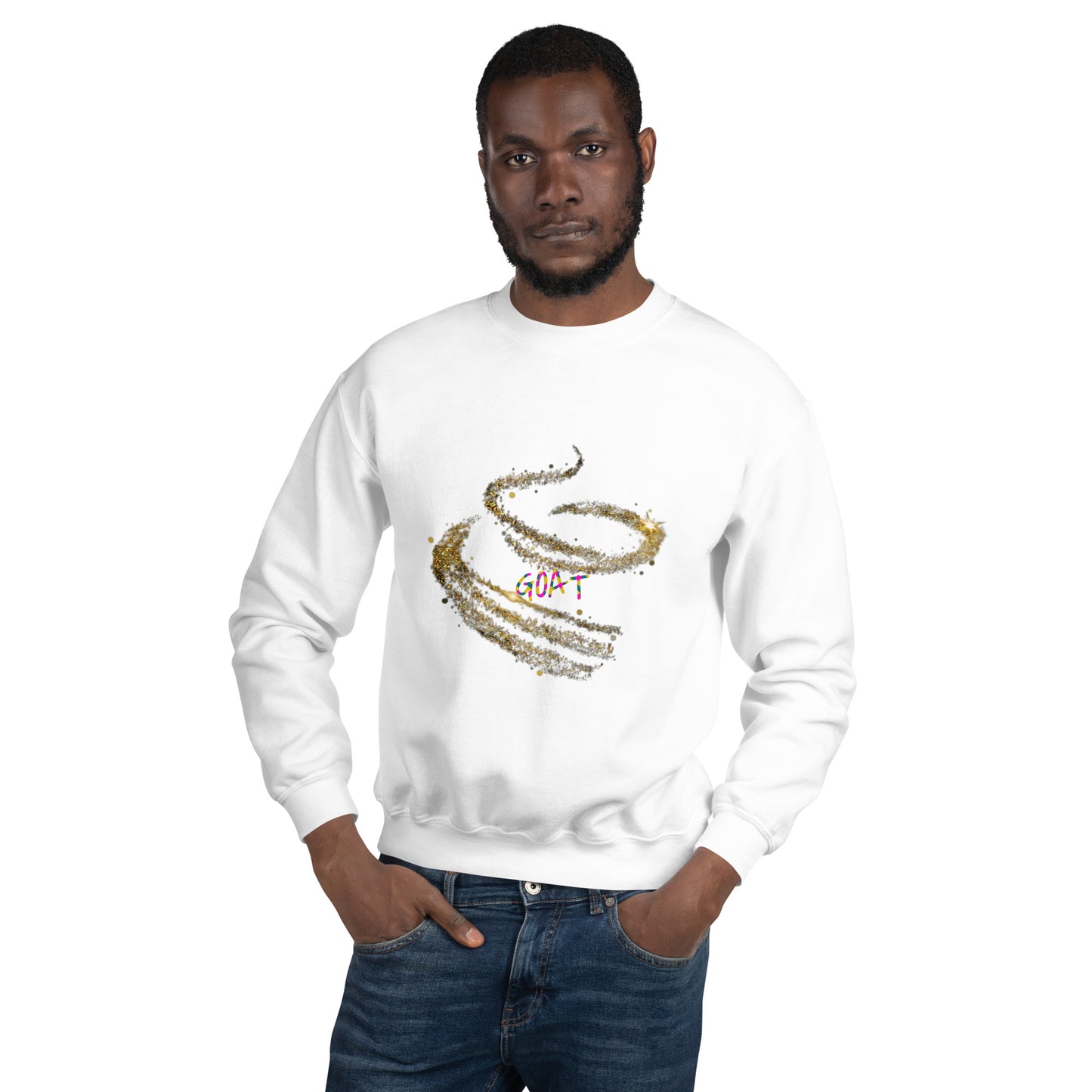 Sudadera unisex Negro-Blanco TheGoatZhomax