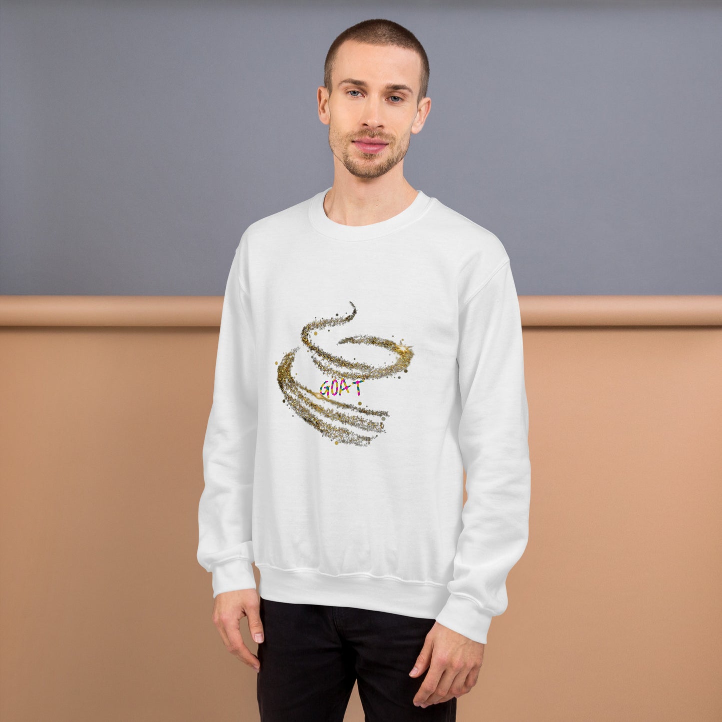 Sudadera unisex Negro-Blanco TheGoatZhomax