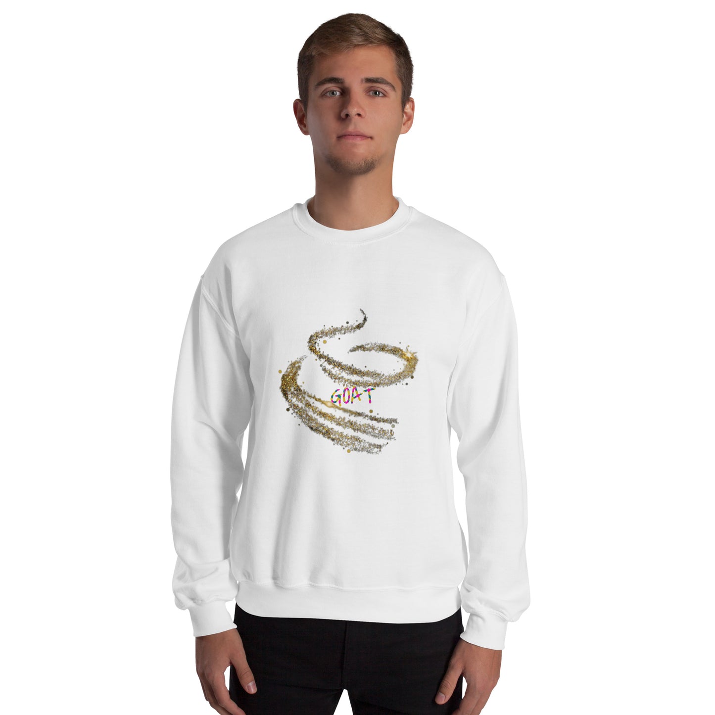 Sudadera unisex Negro-Blanco TheGoatZhomax