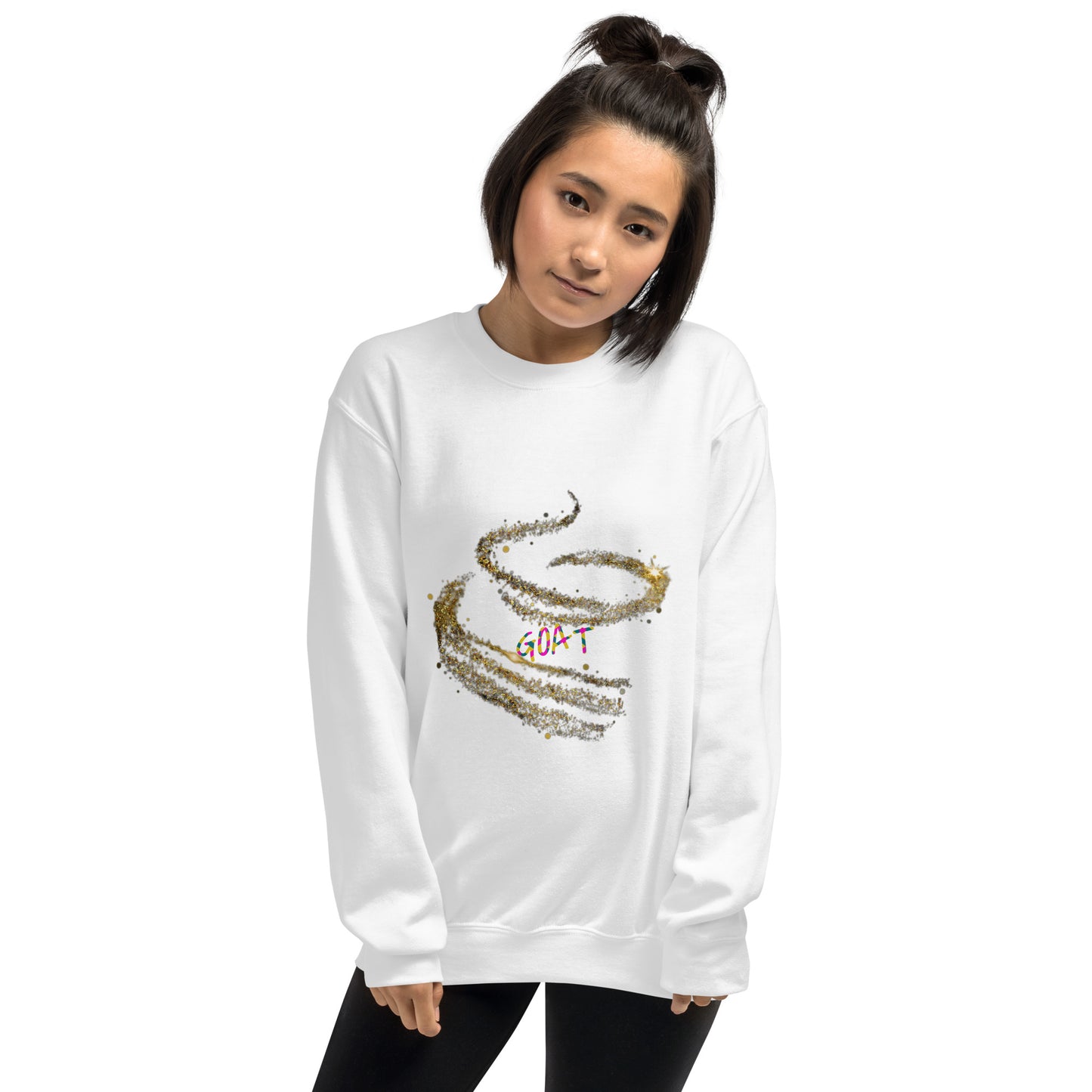 Sudadera unisex Negro-Blanco TheGoatZhomax