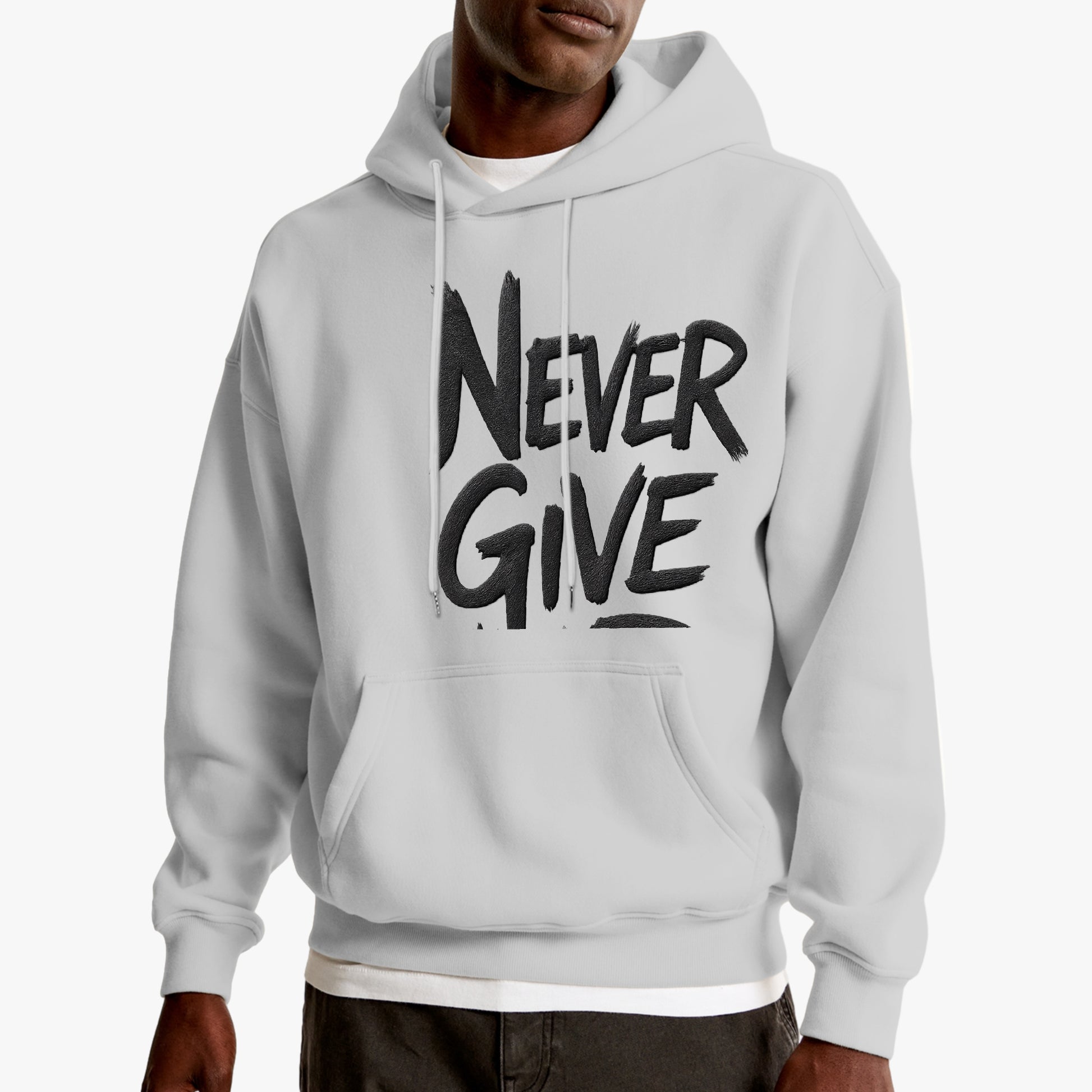 Sudadera oversize que rompe moldes. Diseño audaz con corte generoso que prioriza tu libertad sin sacrificar estilo. Tela resistente y versátil para cualquier momento. Unisex, https://zhomax.com/products/sudadera-unisex-never-give-oversize-hoodies-zhomax?variant=56757319926142