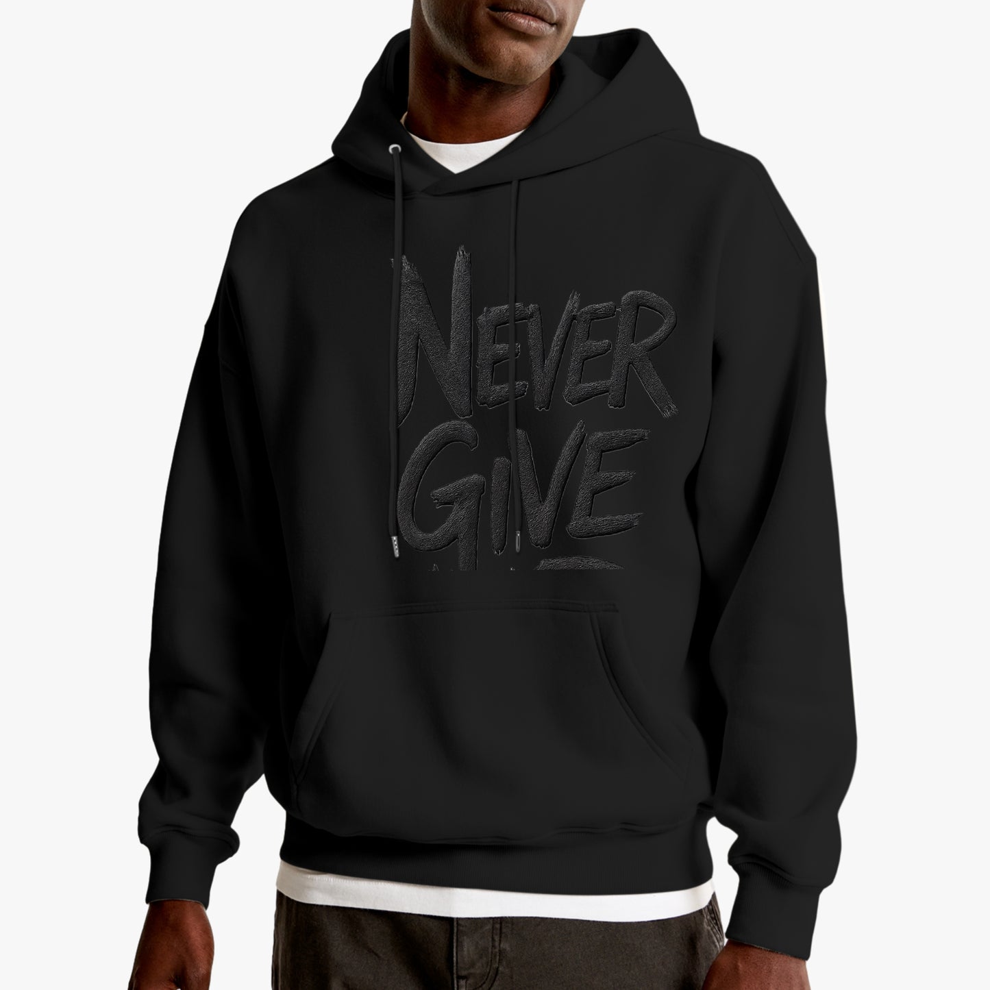 Sudadera oversize que rompe moldes. Diseño audaz con corte generoso que prioriza tu libertad sin sacrificar estilo. Tela resistente y versátil para cualquier momento. Unisex, https://zhomax.com/products/sudadera-unisex-never-give-oversize-hoodies-zhomax?variant=56757319926142