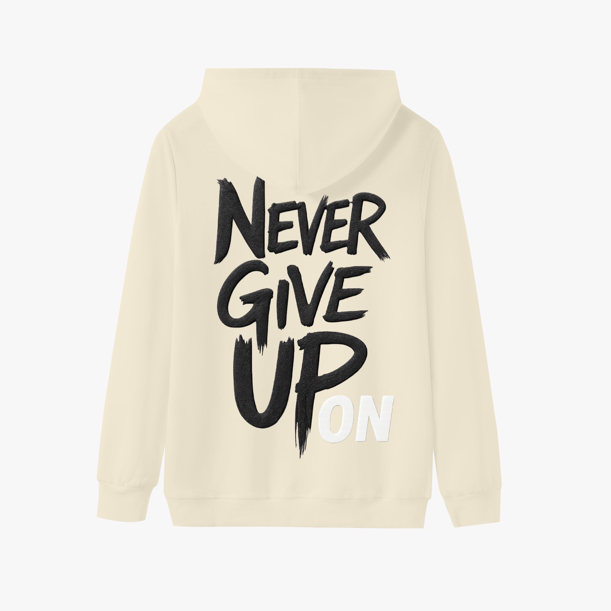 Sudadera oversize que rompe moldes. Diseño audaz con corte generoso que prioriza tu libertad sin sacrificar estilo. Tela resistente y versátil para cualquier momento. Unisex, sin etiquetas. Never Give es más que una prenda: es una declaración de independencia que llevas cada día. www.zhomax.com