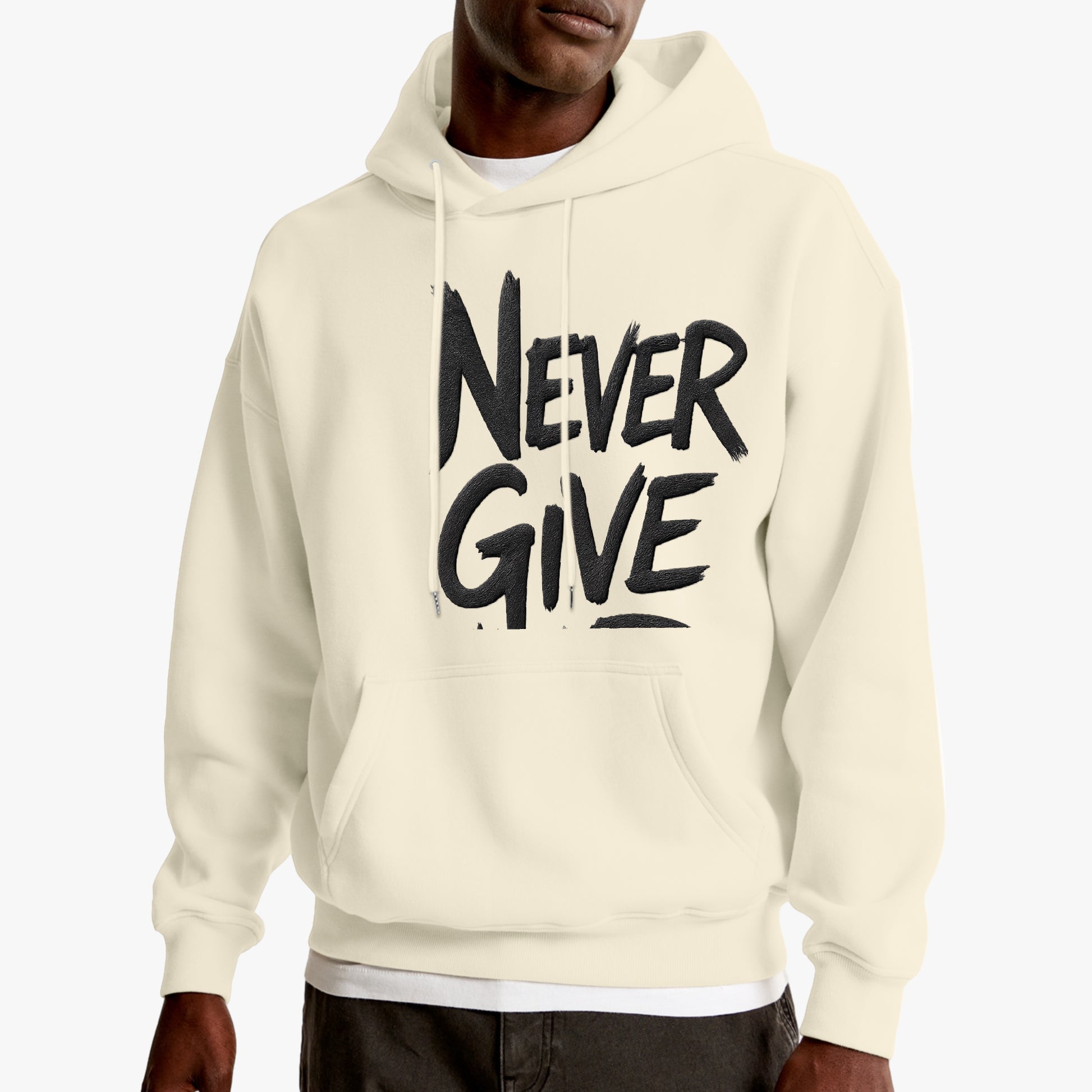 Sudadera oversize que rompe moldes. Diseño audaz con corte generoso que prioriza tu libertad sin sacrificar estilo. Tela resistente y versátil para cualquier momento. Unisex, https://zhomax.com/products/sudadera-unisex-never-give-oversize-hoodies-zhomax?variant=56757319926142