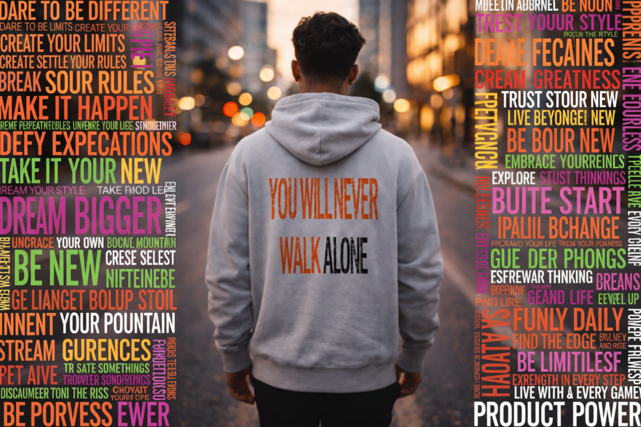 Esta sudadera unisex con capucha impresiona por su suavidad y ofrece una óptima comodidad gracias a su tejido 100 % algodón 
Esta sudadera orgánica también es el regalo perfecto . Esta sudadera única hará que tu regalo destaque. Sudadera con capucha NUNCA CAMINARÁS SOLO unisex 

Detalles del producto:
Talla: XS, S, M, L, XL, 2XL ,3XL, 4XL, 5XL
¡Una prenda versátil y moderna de primera calidad! Esta elegante prenda es duradera, cómoda y complementa cualquier look.