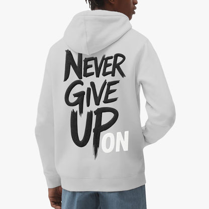 Sudadera oversize que rompe moldes. Diseño audaz con corte generoso que prioriza tu libertad sin sacrificar estilo. Tela resistente y versátil para cualquier momento. Unisex, https://zhomax.com/products/sudadera-unisex-never-give-oversize-hoodies-zhomax?variant=56757319926142
