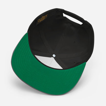 Detalle bordado The Goat lateral gorra snapback – Zhomax