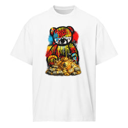 Camiseta streetwear Oversize Teddy boxy para hombre de algodon