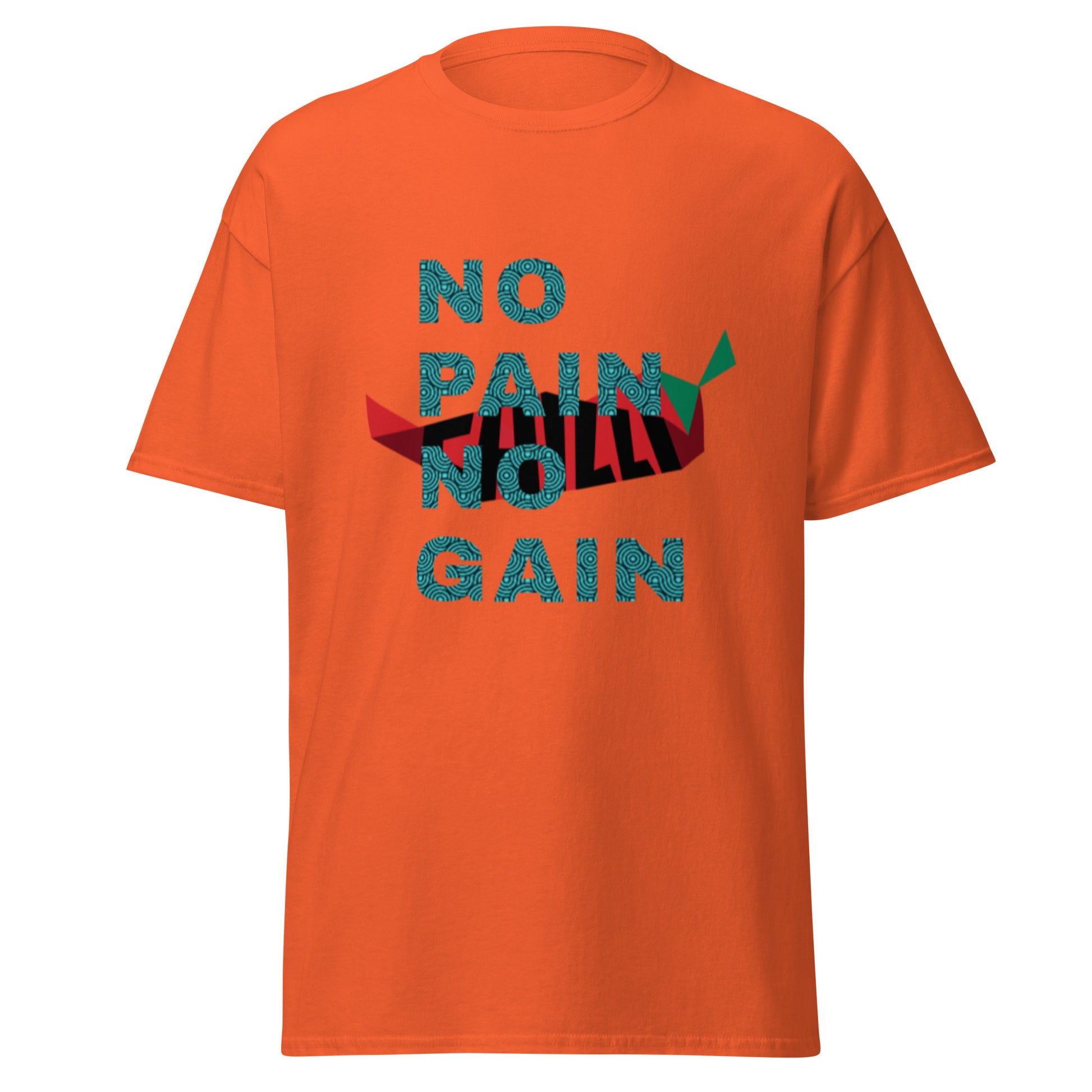 Camiseta clásica hombre NO PAIN NO GAIN