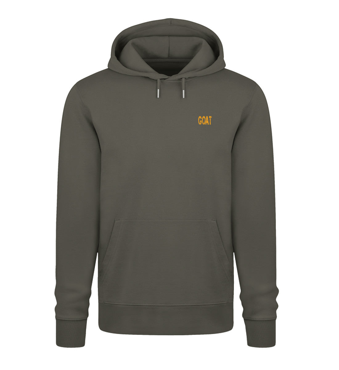 Sudadera unisex You Will Never Walk Alone color caqui, vista frontal
