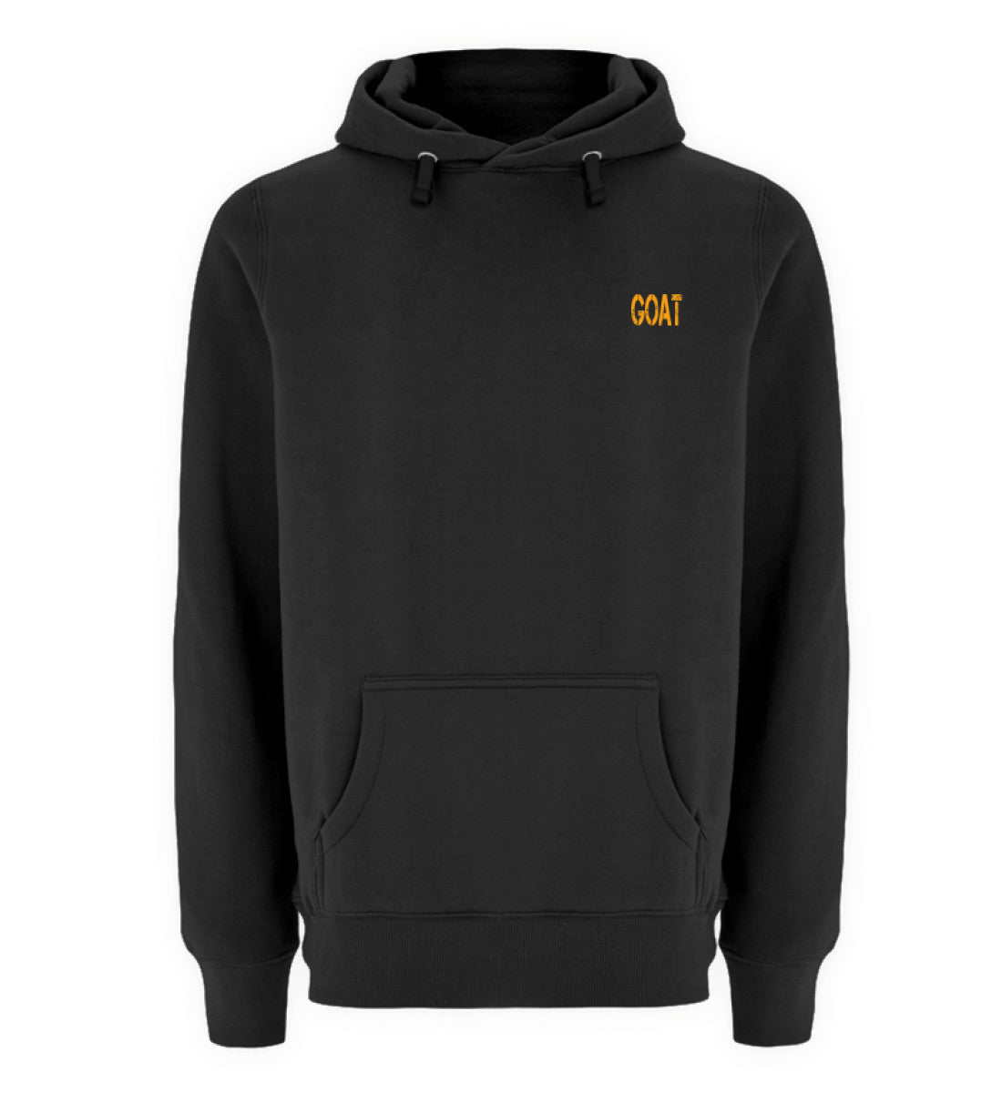 Sudadera premium You Will Never Walk Alone unisex color negro, vista frontal