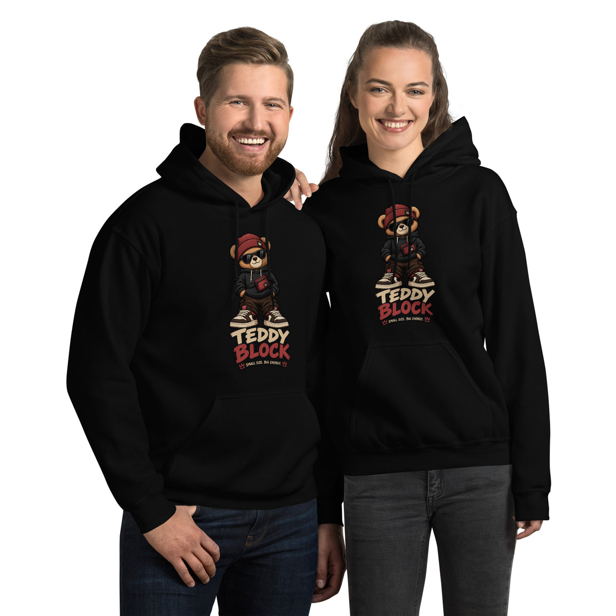 Sudadera Teddy Block unisex ZHOMAX con capucha, imagen adicional