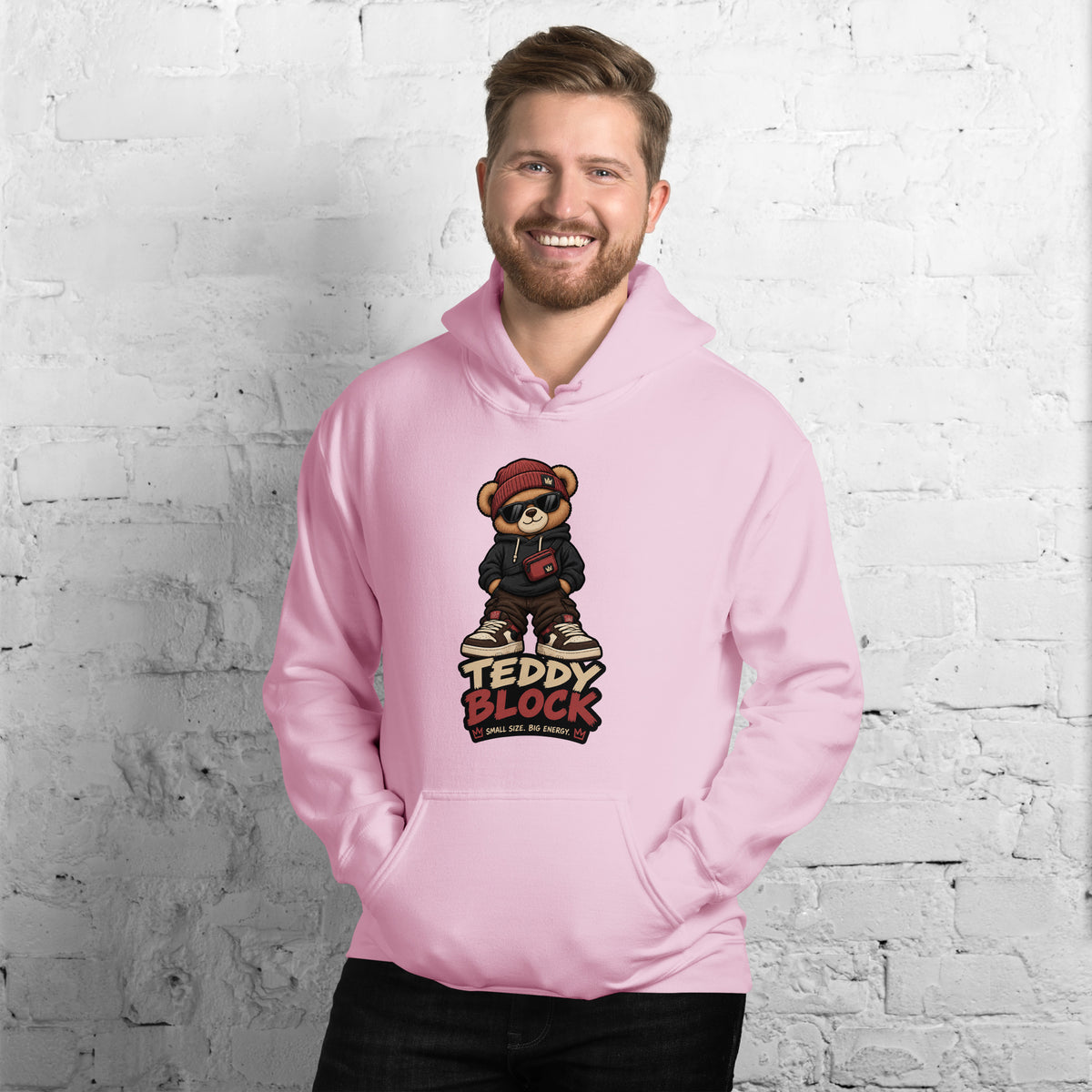 Sudadera Teddy Block unisex ZHOMAX con capucha, imagen adicional