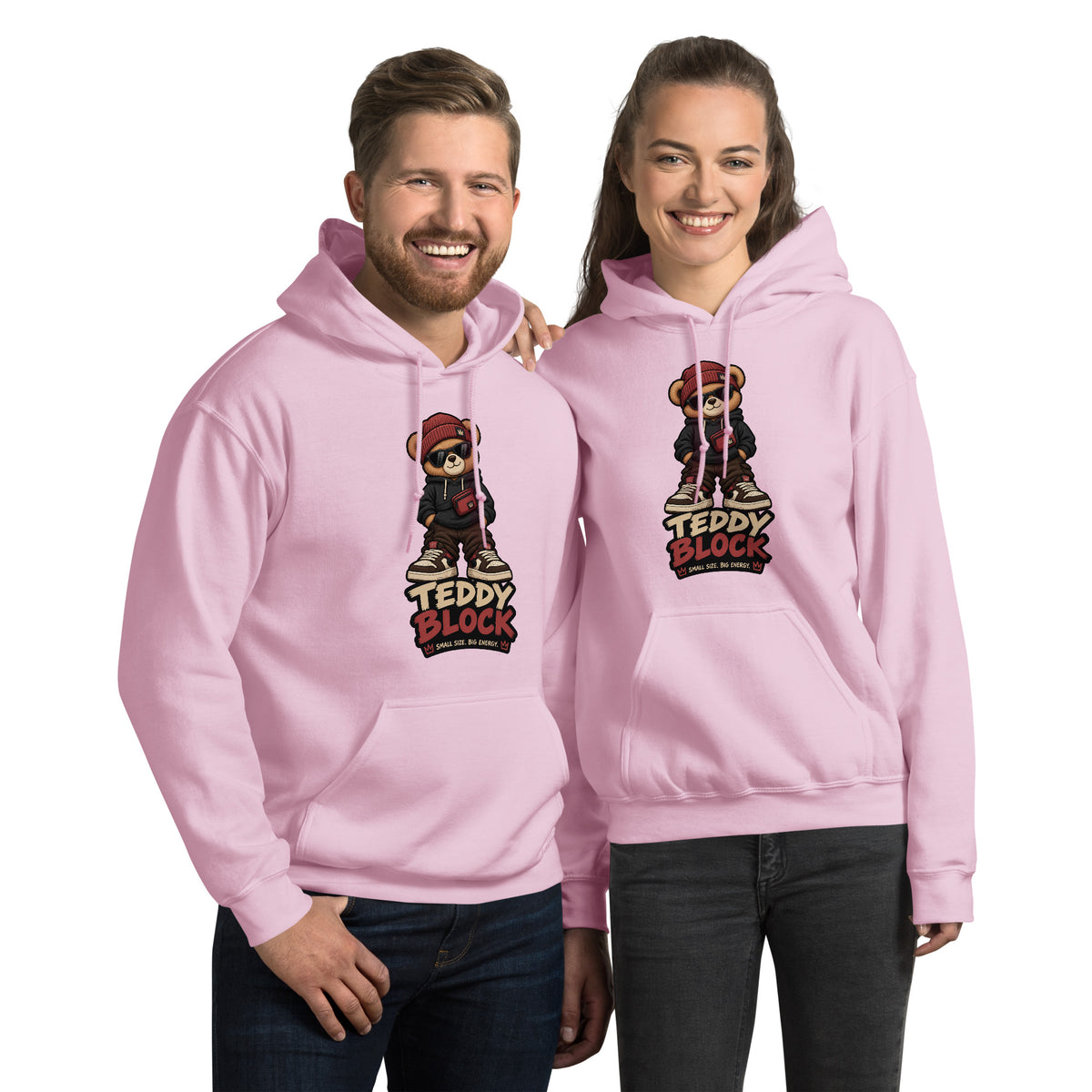 Sudadera Teddy Block unisex ZHOMAX con capucha, vista adicional