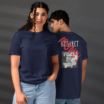 Camiseta Scarface Money Graffiti ZHOMAX, vista delantera y trasera azul marino