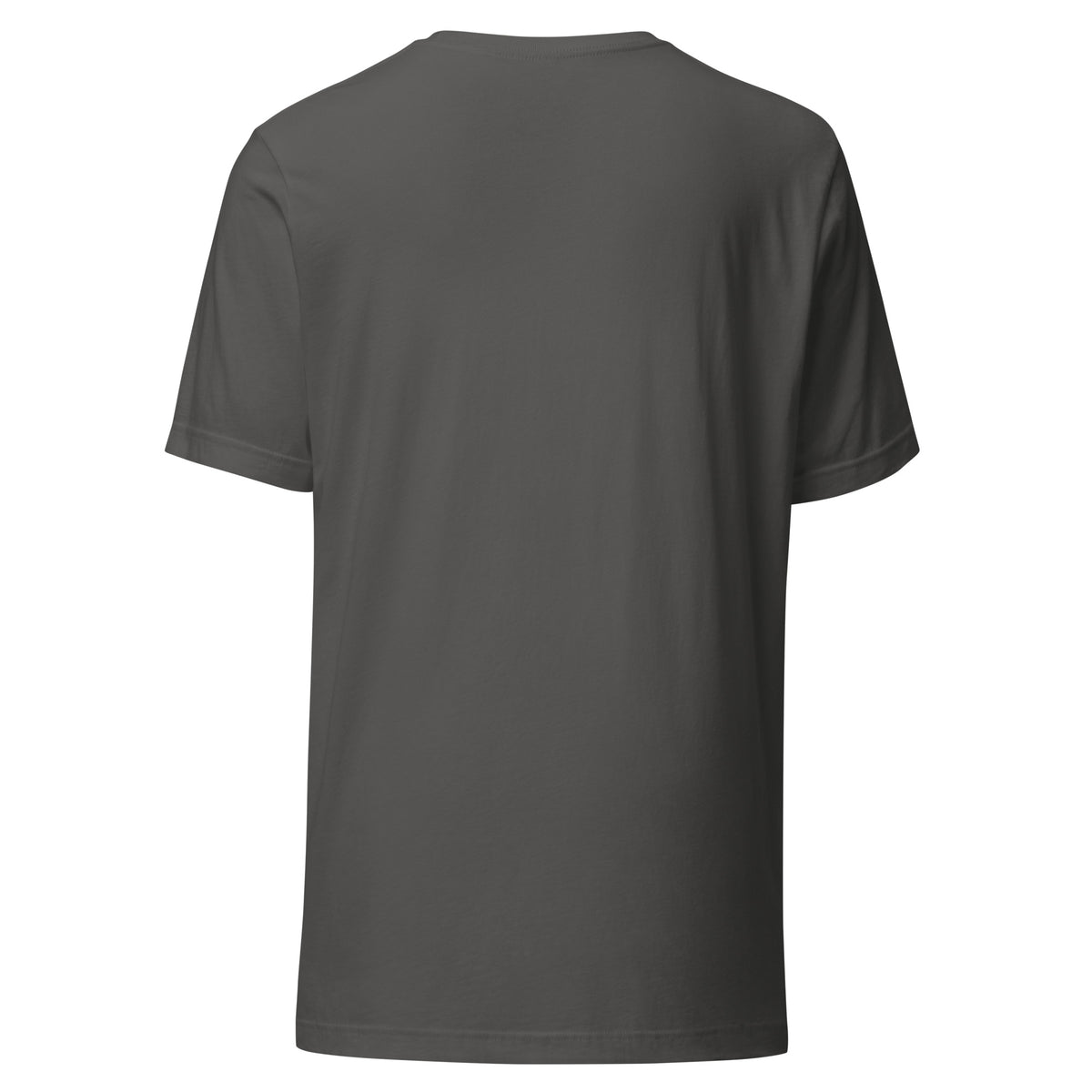 Camiseta Teddy Black unisex ZHOMAX en color asfalto, vista trasera