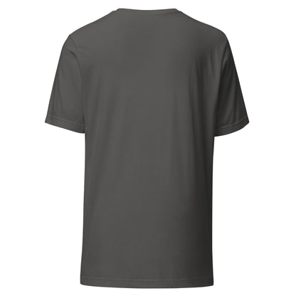Camiseta Teddy Black unisex ZHOMAX en color asfalto, vista trasera