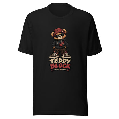 Camiseta Teddy Black unisex ZHOMAX en color negro, vista frontal
