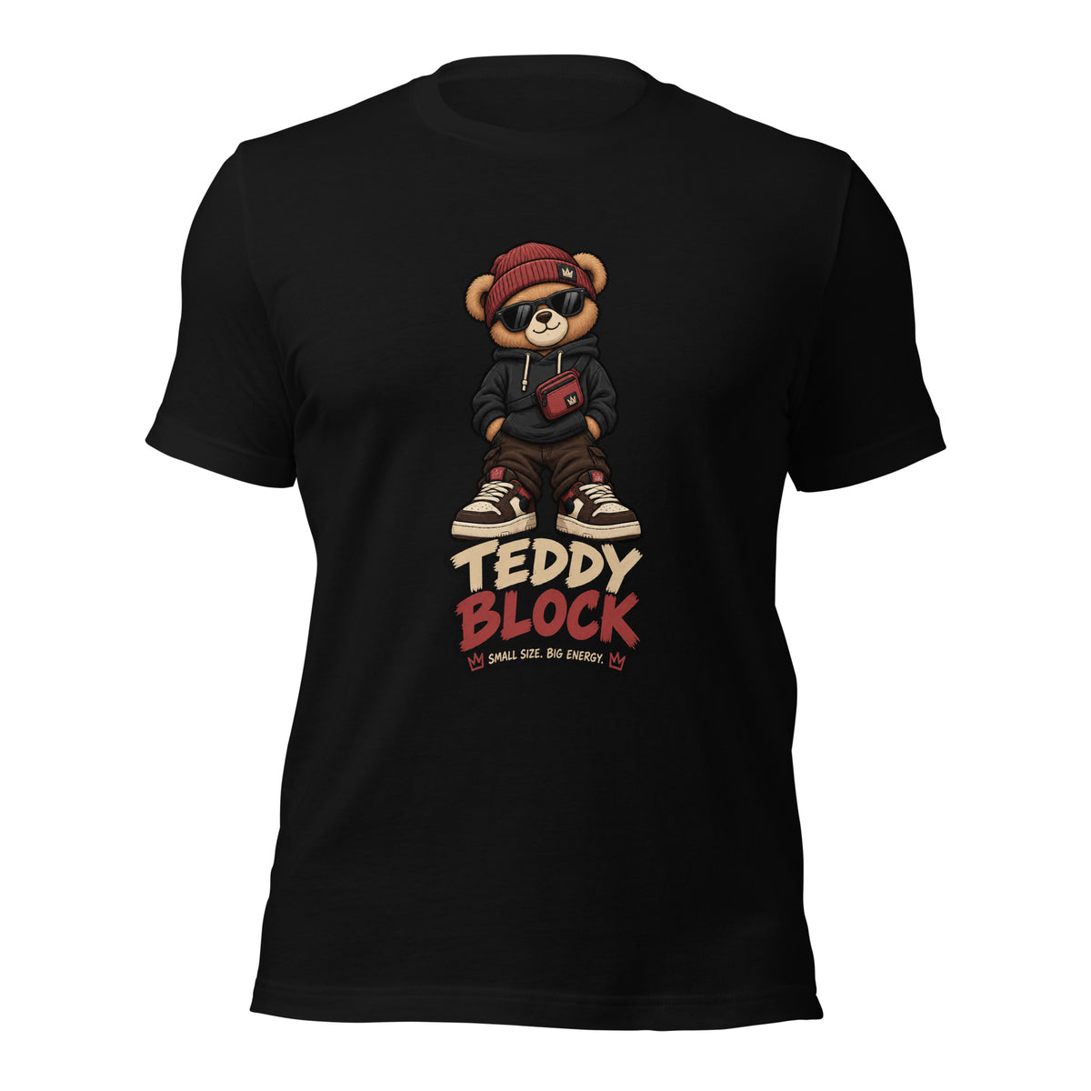 Camiseta Teddy Black unisex ZHOMAX, vista adicional
